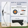 thumbnail image 5 of Runzkzy Straight Draw Bow Set 40 Pounds with Red Dot Aiming Professional Hunting Bow and Arrow Shooting Practice Arrow Accessories, 5 of 15