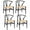 Ash Wood - Black + Natural Color, variant on Polynices Wishbone Dining Chair, Solid Ash Wood Y Chair, Handwoven Paper Cord Seat, Fully Assembled, Natural Ash Frame/Natural Cord, 1-Pack