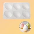 thumbnail image 2 of VQPeo Easter Egg Silicone Chocolate Mold, Egg Shaped Fondant Molds for Baking, Candy, Mini Soap, Cake, Bread, Cupcake, Cheesecake, Muffin, Jello, 2 of 4
