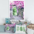 thumbnail image 3 of Designart 'Blossoming Purple Wisteria Garden Over The Wall' Traditional Framed Art Print, 3 of 4