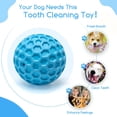 thumbnail image 3 of Pelota de juguete para perros, Pelota para perros chirriante, Pelota para perros de caucho natural indestructible, Juguete para perros, Ø 8 cm, 3 of 5