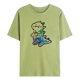 thumbnail image 1 of Camiseta de manga corta con estampado de dinosaurio y cuello redondo para hombre Pompotops  oipoqjl33591, 1 of 3
