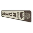 thumbnail image 4 of Be Bear Aware Vertical Novelty Decor, Metal Wall Sign - 4x18 Inches, 4 of 4