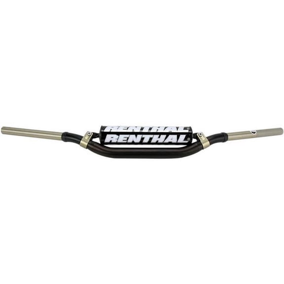 Renthal 999-01-BK-07-185 Twinwall Black 1-1/8" Aluminum Handlebar