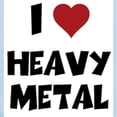 thumbnail image 2 of CafePress - I Love Heavy Metal Baby One Piece - Baby Light Bodysuit, Size Newborn - 24 Months, 2 of 4