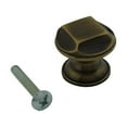 thumbnail image 4 of 6 Kitchen Cabinet Knob Antique Brass 1" Dia |Renovators Supply, 4 of 10