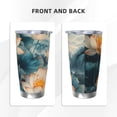 thumbnail image 3 of Logiee Mountain Lotus Serenity Print 20OZ Car Cup with Lid, Stainless Steel Vacuum Insulated Double Wall Travel Tumbler, Durable Insulated Coffee Mug,Thermal Cup with Straw-Straw Three-piece Set, 3 of 8