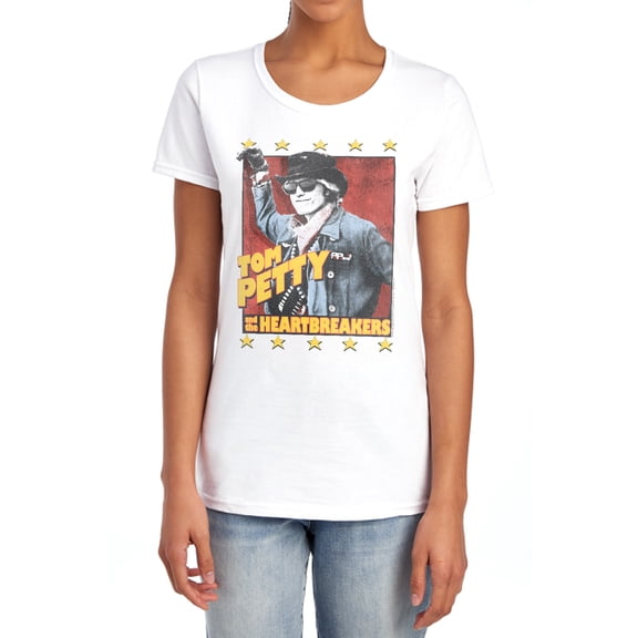 Tom Petty Change of Heart Women's T Shirt, White, Large