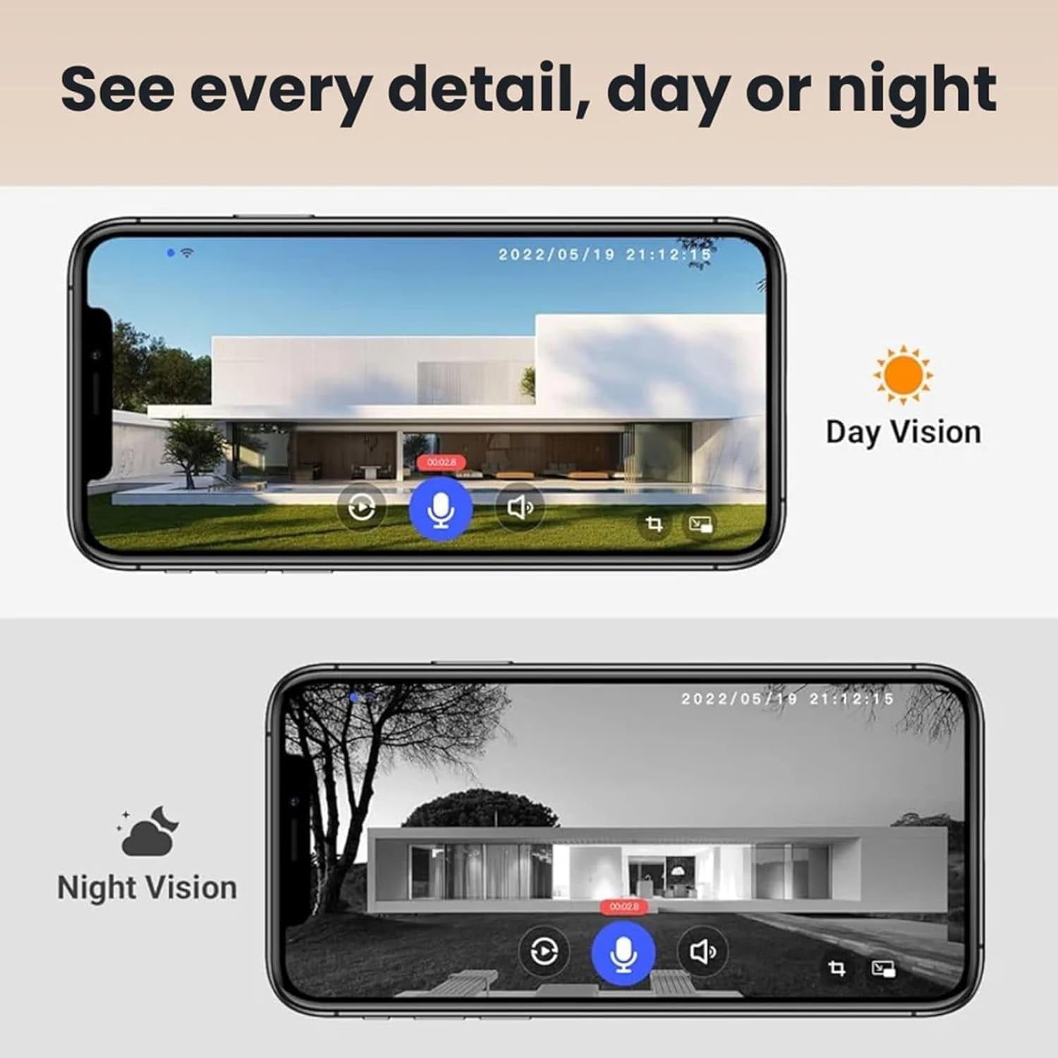 Security doorbell, 1080p wireless video doorbell camera with intelligent AI human detection, battery-powered, two-way talk, live view, night vision, 2.4G WiFi only, cloud storage, indoor and outdoor