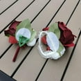 thumbnail image 3 of Wedding Rose Boutonniere with Pins for Groom Groomsman(B 07), 3 of 4