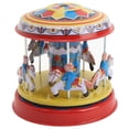 thumbnail image 1 of Carrusel De Juguete De Cuerda, Carrusel De Caballo, Juguetes De Cuerda, Operación Simple Retro Para Regalo De Cumpleaños, 1 of 7