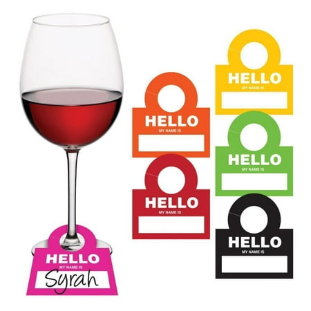 Creative Converting Sip Sip Hooray Wine Drinktag, 12