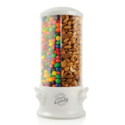 Handy Gourmet The Original Triple Candy Machine - Fun Candy & Nut Dispenser - New & Improved (Pearl White)