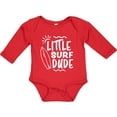 thumbnail image 3 of Inktastic Little Surf Dude with Surfboard Boys Long Sleeve Baby Bodysuit, 3 of 5