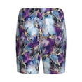 thumbnail image 7 of Daiia Purple Marble Texture Mens Woven Stretch Pajama Short,Short Pajama Pants-XX-Large, 7 of 7