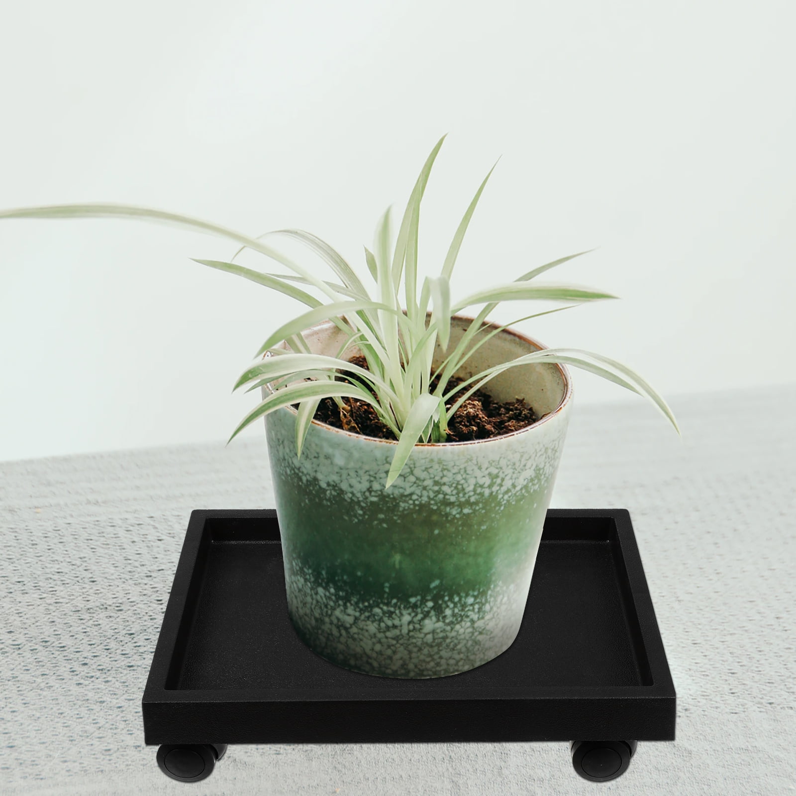 MLINS Humidifier Cleaning Brush Rectangular Tray Mobile Plant Stand