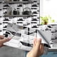 thumbnail image 2 of Decoración Adhesivos de cristal para azulejos de pared 1 unidad Adhesivo para cocina 2D Adhesivo para baño Azulejos de pared Manualidades y costura, 2 of 8