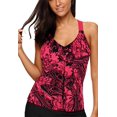 thumbnail image 1 of Womens Printed Strappy Racerback Tankini Swim Top No Bottom S - XXXL, 1 of 5