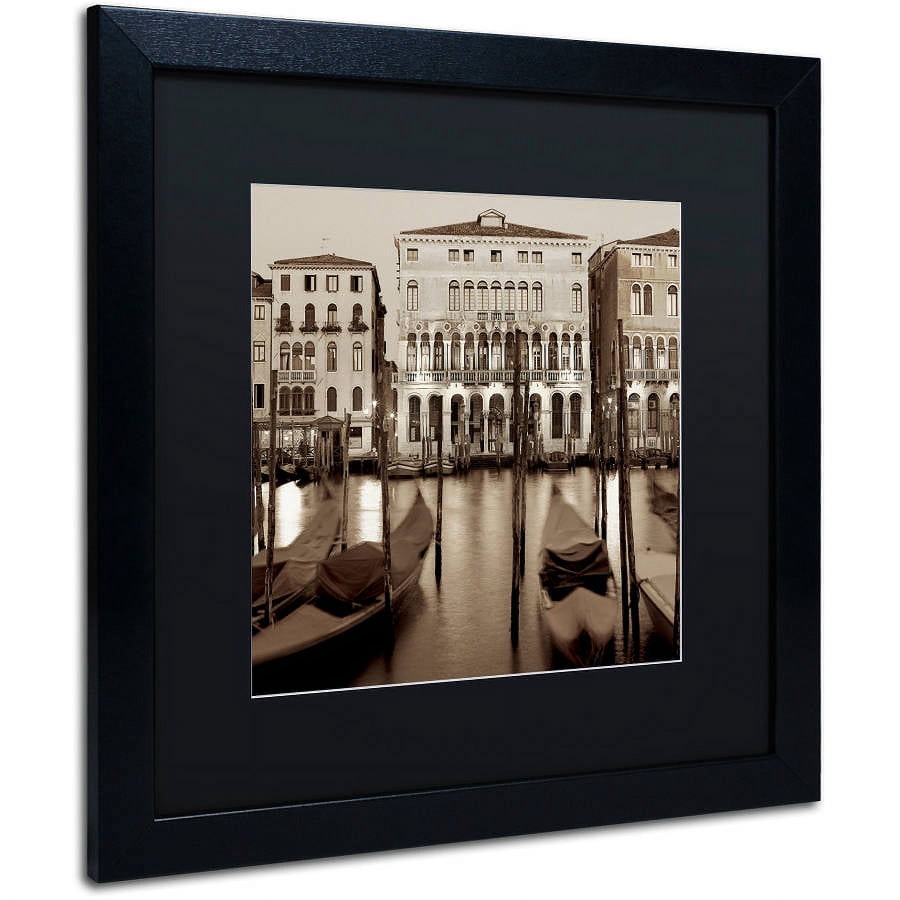 Trademark Fine Art "Venezia I" Canvas Art by Alan Blaustein, Black Matte, Black Frame