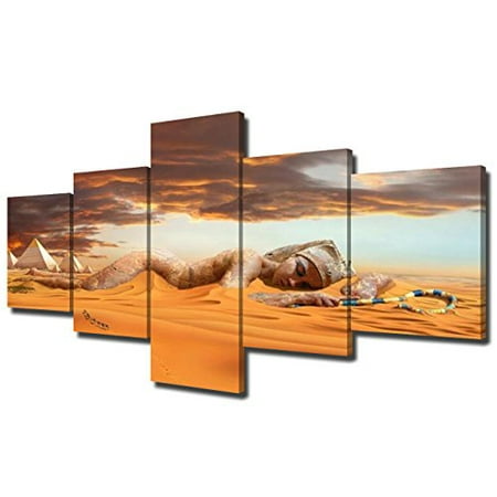 Wall Pictures for Living Room Egyptian Naked Girl Paintings Giclee 5