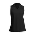 thumbnail image 5 of Pxiakgy Women's Golf Shirt Sleeveless Lightweight V Neck Tennis Polo Shirts with Collar Quick Dry Athletic Tops for Women Women's Sleeveless Shirts Collared V Neck Tennis Tank Tops Lightweight Black L, 5 of 8