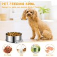 thumbnail image 3 of Small Dog Bowls,  2 Pack Stainless Steel Pet Bowls Easily Affixes to Crate, Cage or Kennel - Non Spill Food & Water Bowls for Cat, Puppy, Birds, Guinea Pigs, Rabbit (4.7 x 2.1” & 3.9 x 1.9”), 3 of 6