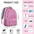 thumbnail image 6 of Tranquil Mantra Inspired Backpack - Breathable Mesh Shoulder Straps Bookbag, Water-Resistant College Essential Carrier Gift for Dorm Life, 6 of 6