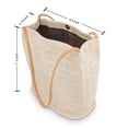 thumbnail image 4 of Oct17 Women Straw Beach Bag Tote Shoulder Bag Summer Handbag - White, 4 of 6