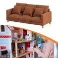 thumbnail image 1 of Sofá en miniatura para casa de muñecas, escala 1/12, moderno, clásico, realista, bricolaje, adorno de escena, minimuebles, juguete de simulación para Café oscuro, 1 of 10