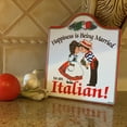 thumbnail image 2 of "I-Tal Italian: Ceramic Multicolor Cheeseboard with Cork Backing ", 2 of 4