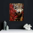 thumbnail image 4 of Nawypu  Wall Art Painting Wolf in The Forest Pictures Prints On Canvas Animal The Picture Decor Oil for Home Modern Decoration Print, 4 of 4