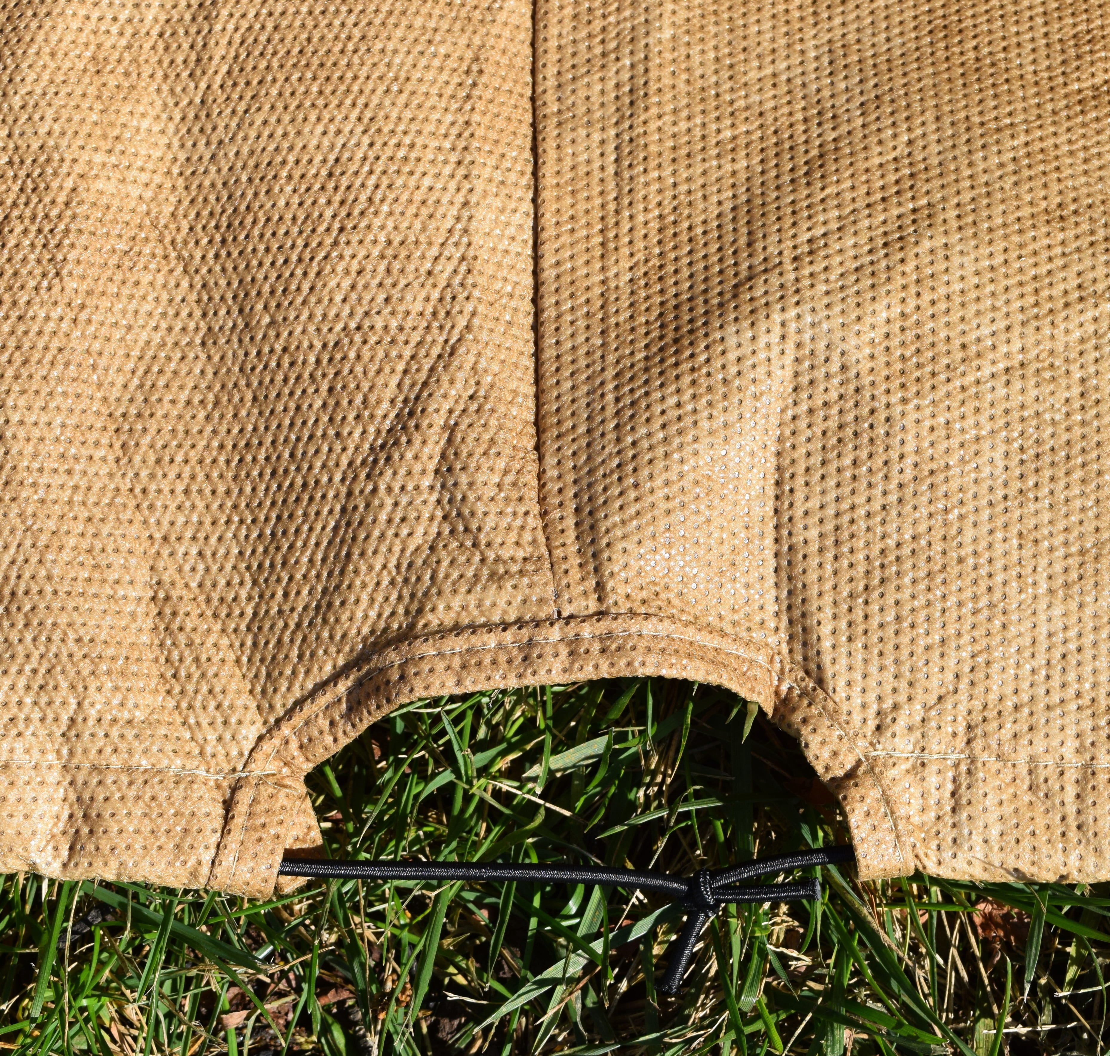 Budge Medium Beige Patio Outdoor Round Table Cover, All-Seasons