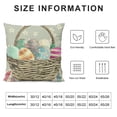 thumbnail image 5 of PHYHOO Throw Pillow Covers Bunny Eggs Spring Home Decor for Couch, 5 of 5