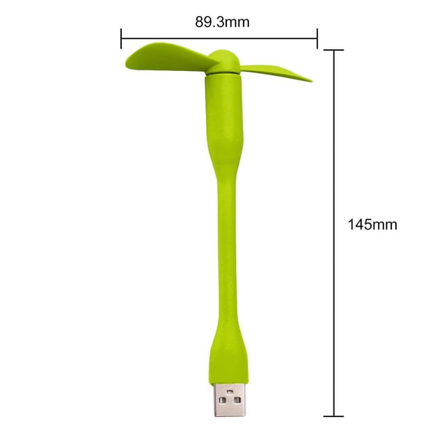 Ventilador USB Refrigeración Teléfono móvil Mini para banco de energía Computadora portátil Verde Sywqhk Para Estrenar