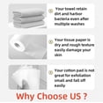 thumbnail image 2 of Toner Depot Unscented Facial Wipes for Sensitive Skin, 50 Count, 2 of 7