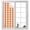 Orange, variant on Sage Green Semicircles Window Privacy Film, Boho Layered Modern Sage Arcs Minimalist Frosted Glass Window Clings Static Cling UV Heat Blocking Reusable Door Sticker for Bathroom 17.7 x 39.3 Inch