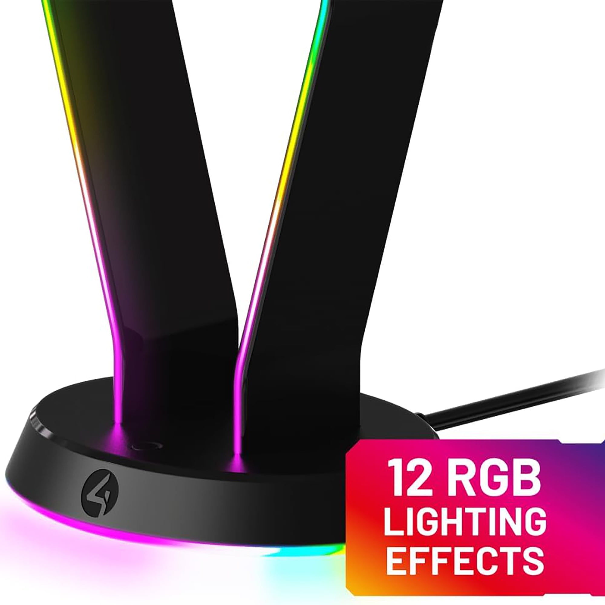 PC Accessory: Wired Headset - 4Gamers LED Light Up Headset with Stand: Compatible with PC, Switch, PS5, Xbox X|S