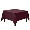 thumbnail image 1 of Gee Di Moda Mantel Cuadrado  Mantel Burdeos De 52.0 X 52.0 In Para Mesas Pequeñas Cuadradas O Redondas  Tela Lavable Resistente  Para Mesa De Buffet, Fiesta, Cena, Boda Y Baby Shower, 1 of 5