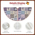 thumbnail image 3 of Sikiie Lavender Flowers Nativity Christmas Tree Skirt, Jesus Christian Winter Holiday Tree Mat Decoration(30-48IN)36", 3 of 6