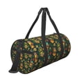 thumbnail image 3 of Fotbe Mask Tropical Flower Pattern Foldable Sports Gym Bag with Wet Dry Pocket, Ultralight Travel Bag, Large Capacity Duffel Bag, Splash Proof Carry on Bag, Overnight Bag, Weekender Bag, 3 of 8