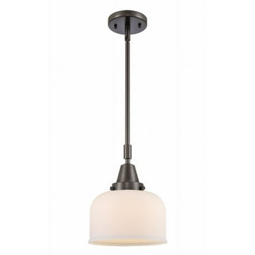 447-1S-OB-G71-Innovations Lighting-Bell - 1 Light Stem Hung Mini Pendant In Industrial Style-11.13 Inches Tall and 8 Inches Wide-Oil Rubbed Bronze