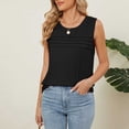 thumbnail image 6 of Afdoent Womens T Shirts Tank Tops 2025 Summer Casual Sleeveless Tops Loose Flowy Crewneck Shirt Basic Tees Tops Fashion Clothes For Women, 6 of 9