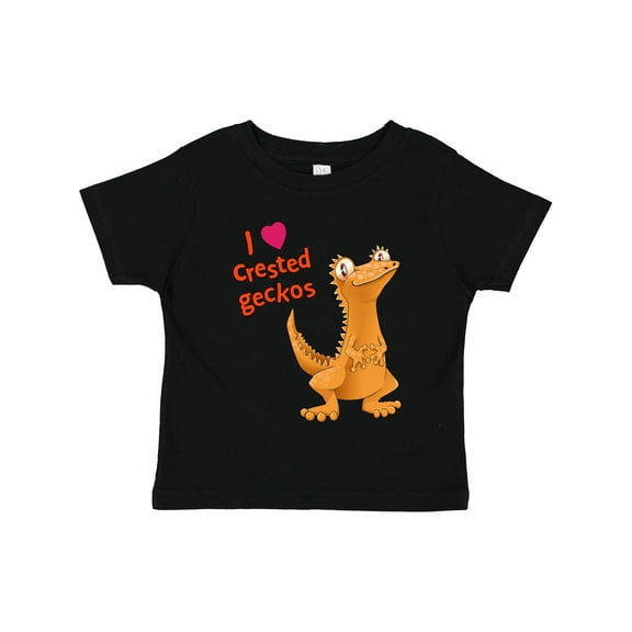 Inktastic I Love Crested Geckos Boys or Girls Toddler T-Shirt