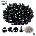 thumbnail image 6 of Safety Eyes Toys Black Plastic Bear Doll Animal Making 2024 Screw Craft, 6 of 9