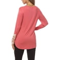 thumbnail image 6 of GigrtiJin Long Sleeve Shirts for Women Casual Round Neck Loose Pullover Tops Fashion Comfy Going out Basic Blouse, 6 of 6