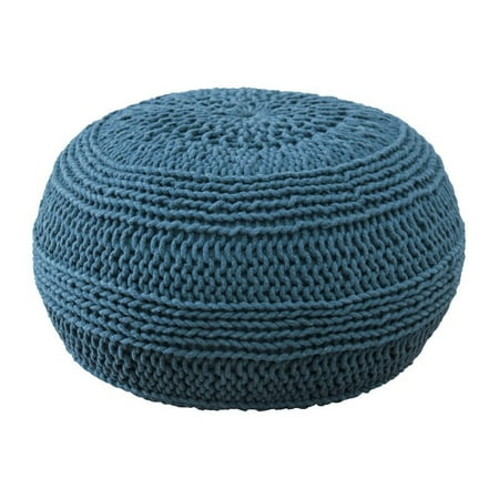 Rizzy Home Roped Cotton Pouf