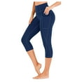 thumbnail image 2 of TIMIFIS High Waist Yoga Leggings with Pockets,Tummy Control Workout Running 4 Way Stretch Yoga Pants - Summer, 2 of 8