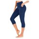 thumbnail image 2 of ICHUANYI Clearance Women's Solid Workout Leggings Fitness Sports Running Yoga Athletic Pants(Blue, XL) Ichuanyi Ichuanyi, 2 of 8