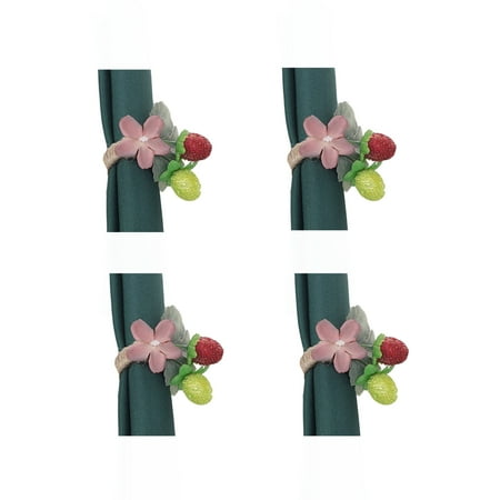 

Napkin Ring Festive Party Supplies Reusable Multicolor Creative Harvest Festival Diameter 1.8in Handmade Home Decoration