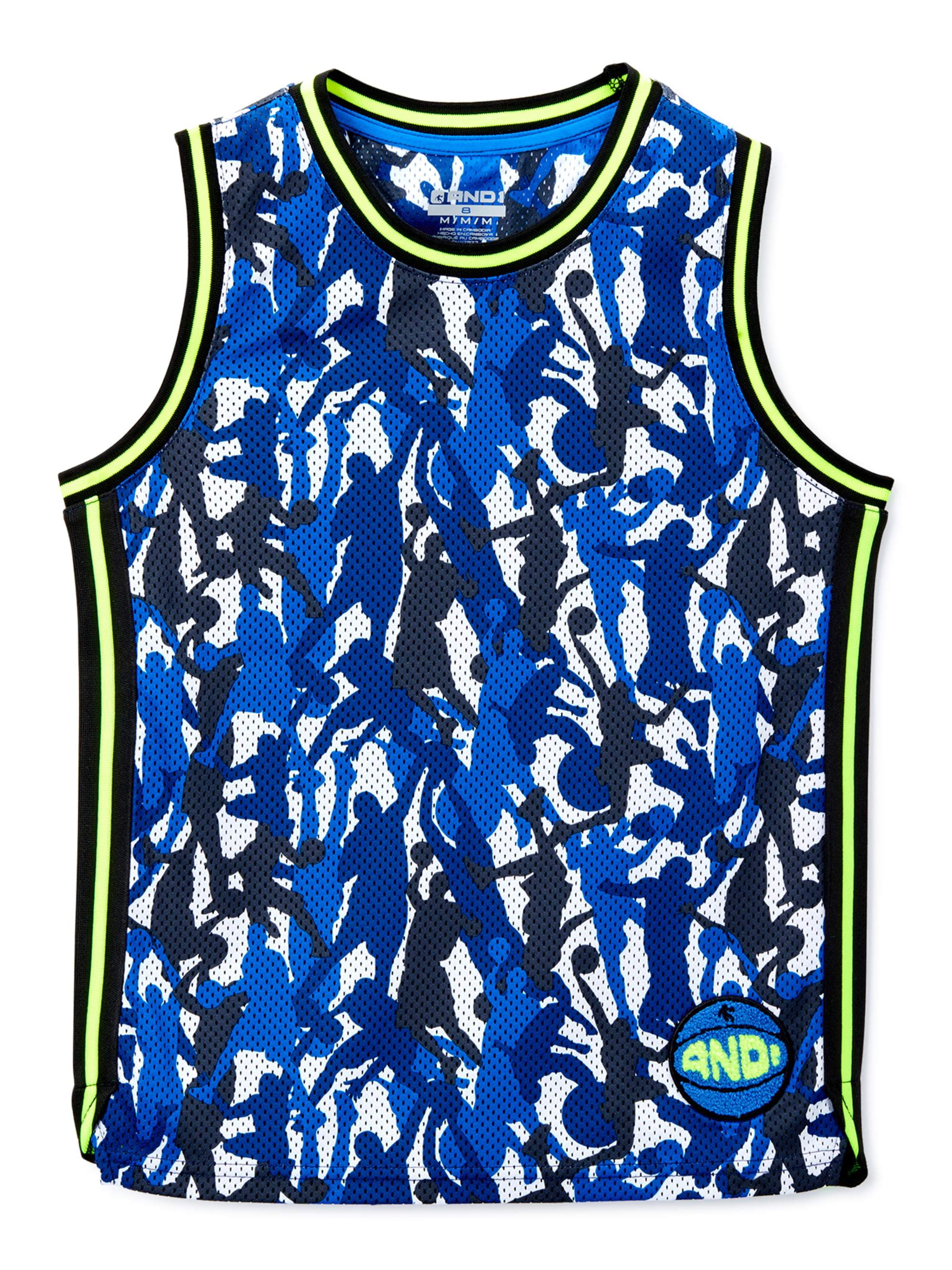 AND1 Boys Airball Mesh Basketball Tank 